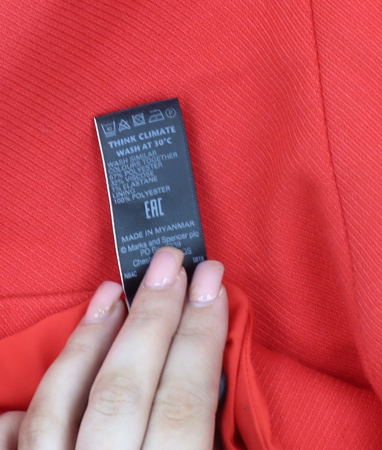 Marks and Spencer Red Women's Blazer 14