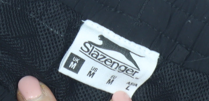 Slazenger Men's Black Jogger Trousers, M, Elastic Waist