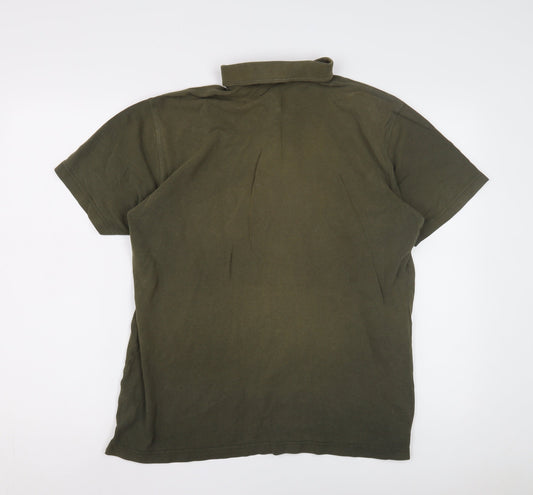 Cotton Traders Men's Green Polo Shirt - M