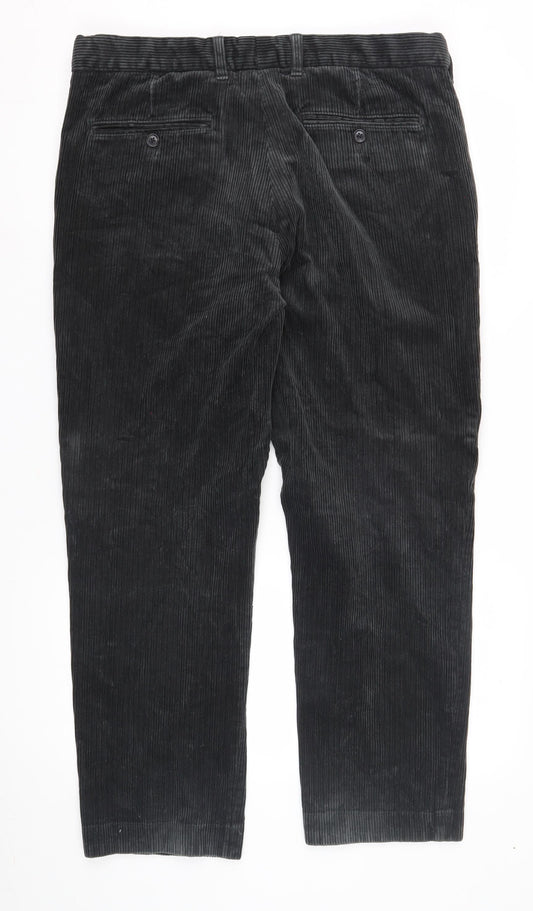 Marks and Spencer Men's Grey Corduroy Trousers 36 in