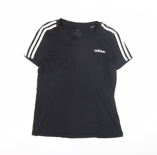 Additional front view of Adidas Women's Black T-Shirt S for Gym Training