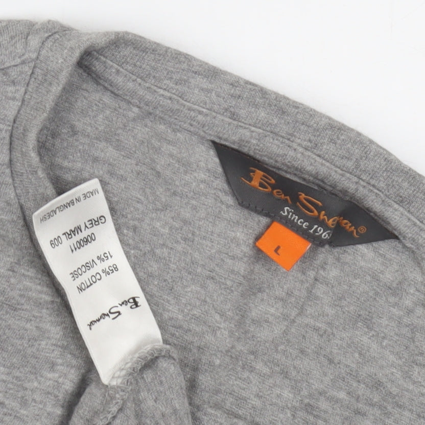 Mens UK Size L Ben Sherman Grey T-Shirt