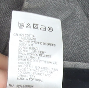 Reiss Men's Grey Chino Trousers Size 36 in Corduroy