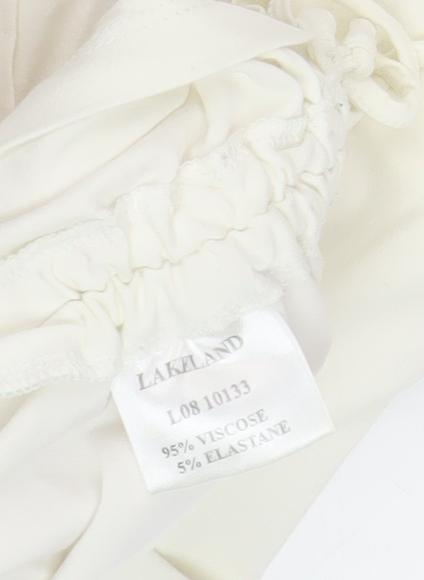 Womens UK Size 14 Lakeland Ivory Basic T-Shirt