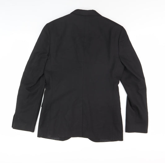 Mens UK Size 36 River Island Regular Black Suit Jacket