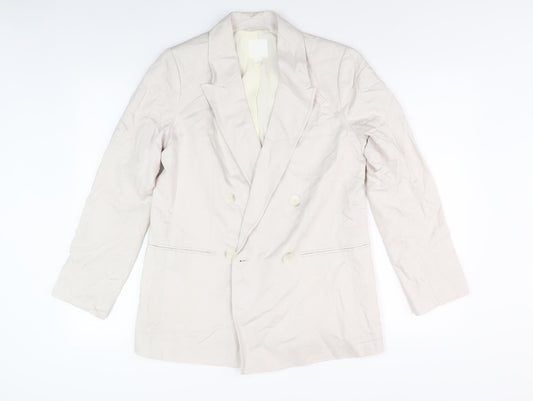 Womens UK Size 8 H&M Regular Beige Blazer