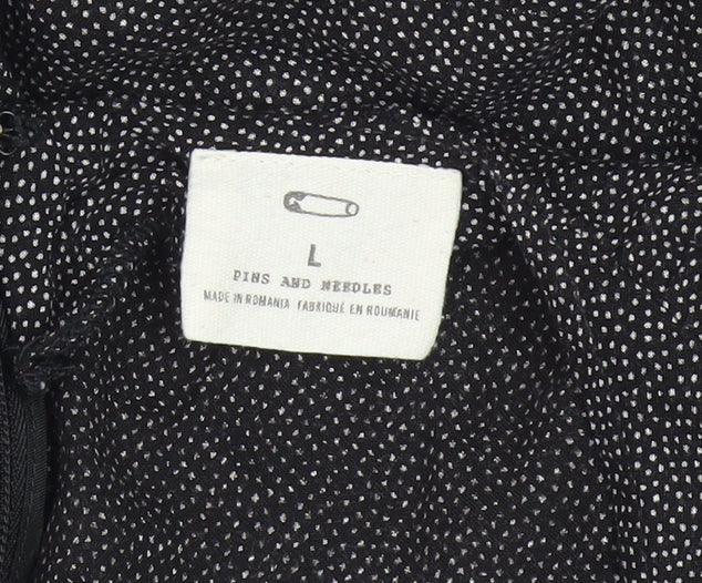 Pins and Needles Black Wide-Leg Jumpsuit L
