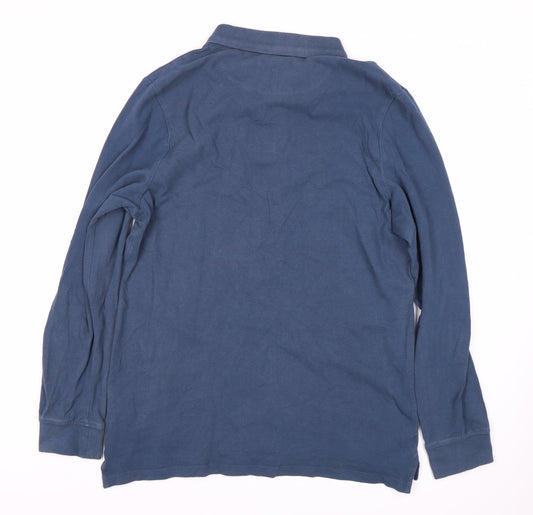 U.S. Polo Assn. Men's Blue Long Sleeve Polo L