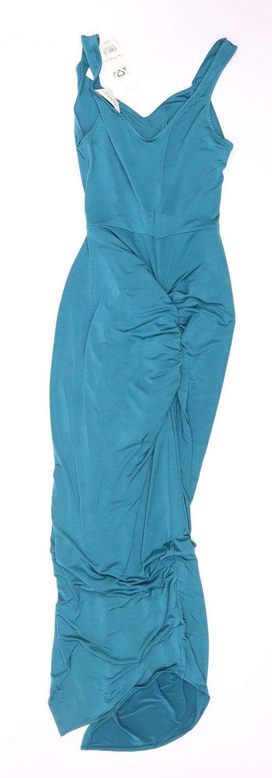 Miss Selfridge Women's Blue Sleeveless Dress Size 6