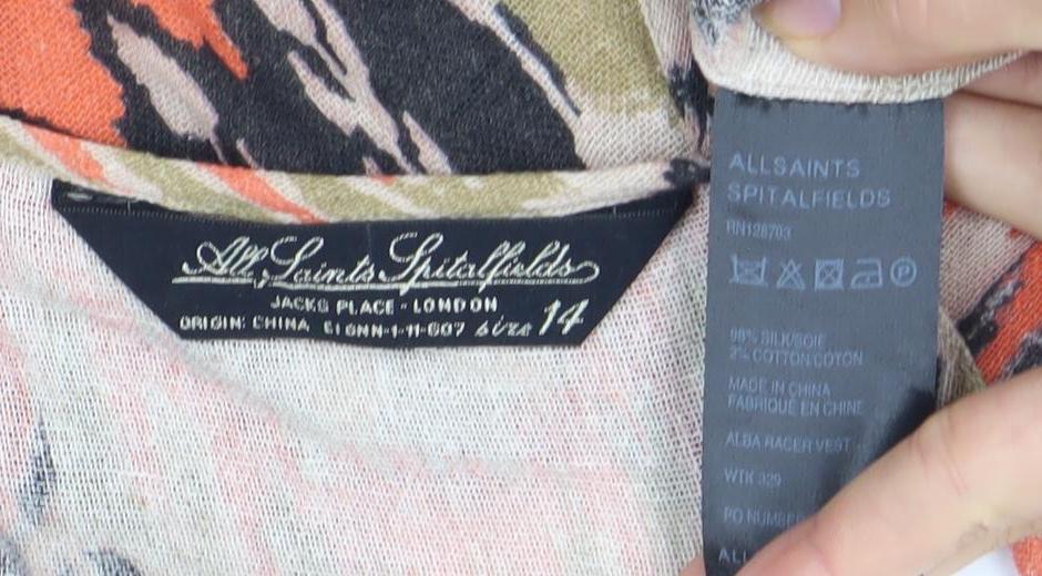 Jasper Conran Women's Multicoloured Tank Top Size 14