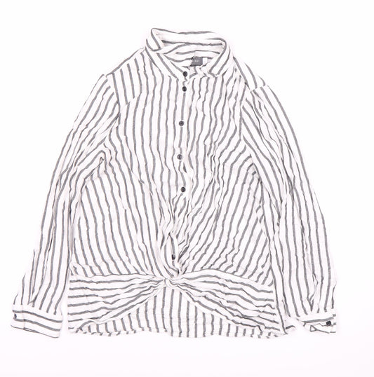 Womens UK Size UK 8 Mint Velvet White Basic Button-Up