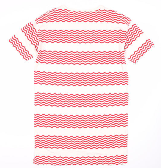 Oliver Bonas Women’s Red Striped T-Shirt Dress