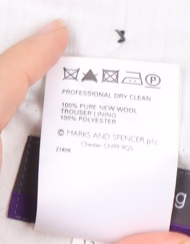 Mens UK Size 36 Marks and Spencer Dress Pants Grey Trousers