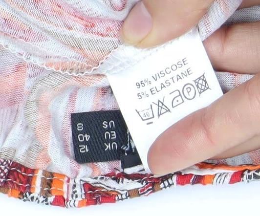 Topshop Women's Multicoloured Jumpsuit Size 12 Wide-Leg