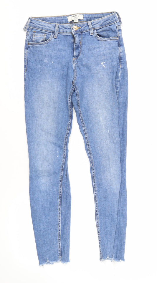 Womens UK Size 8 Dorothy Perkins Regular Fit Skinny Blue Jeans
