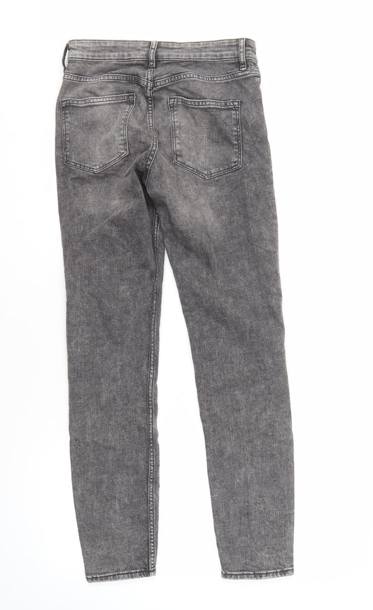 Mens UK Size 10 H&M Slim Fit Skinny Grey Jeans