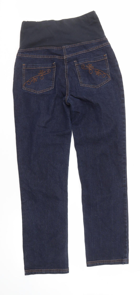 Womens UK Size 8 JoJo Maman Bébé Straight Blue Jeans
