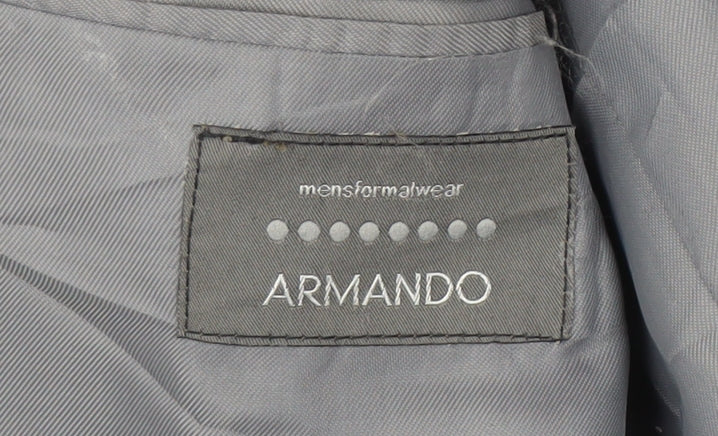 Armando Black Men's Tuxedo Blazer 38R Formal