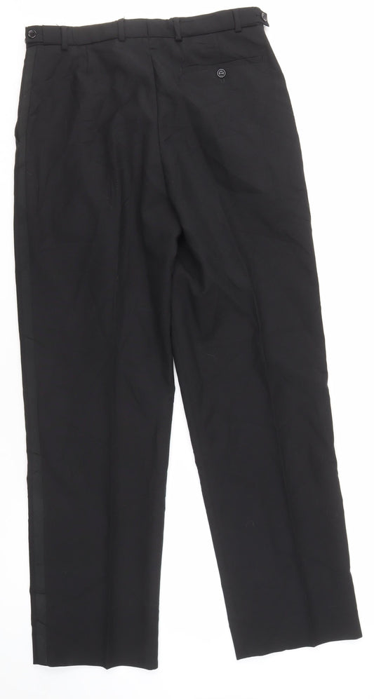 Armando Men's Black Formal Trousers, Size 32