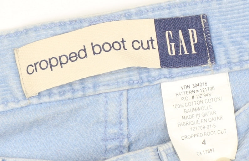 Womens UK Size S Gap Cropped Blue Trousers