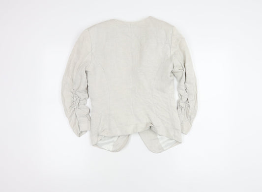 H&M Women's Ivory Blazer - Size 10, Regular Fit