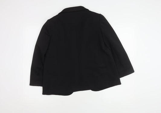 Wallis Women Black Petite Blazer UK 12 Business Jacket