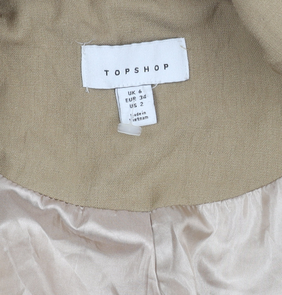 Topshop Beige Women's Blazer Size 6