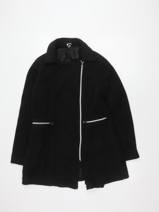 Womens UK Size 10 La Redoute Black Full Zip