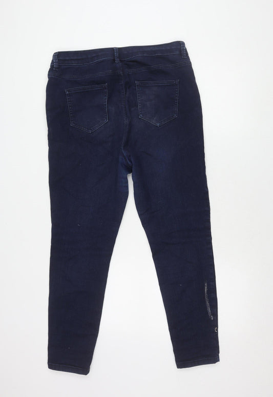 Evans Women's Blue Plus Size Skinny Jeans