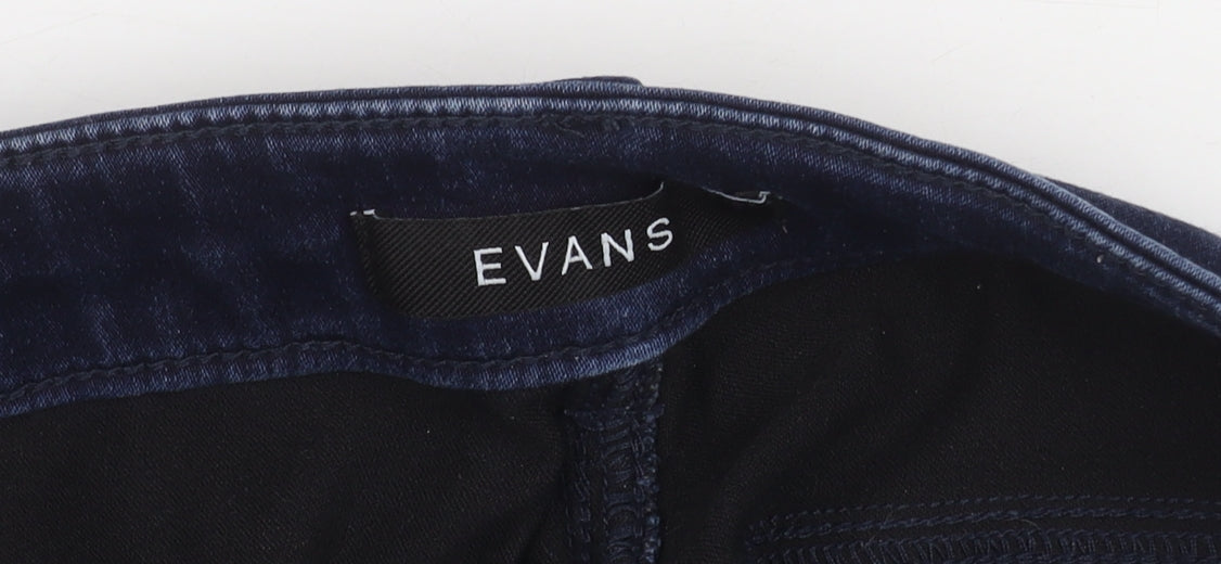 Evans Women's Blue Plus Size Skinny Jeans