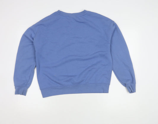 Womens UK Size 10 Disney Blue Pullover Sweatshirt