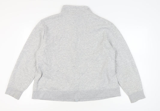 Womens UK Size 22 LA Gear Grey Full Zip Sweatshirt