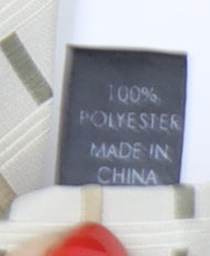 Thomas Nash Men's Beige Plaid Tie, Excellent Condition