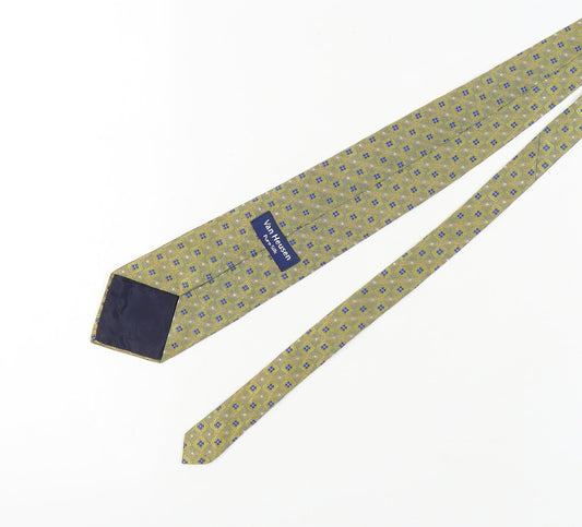 Van Heusen Men's Gold Geometric Silk Tie