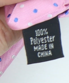 Thomas Nash Pink Polka Dot Men's Tie Polyester