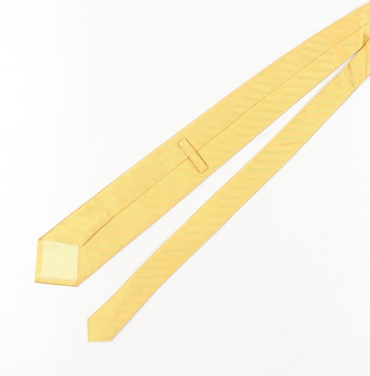 T.M.Lewin Men's Yellow Silk Tie