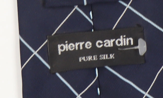 Pierre Cardin Blue Check Silk Men's Tie One Size