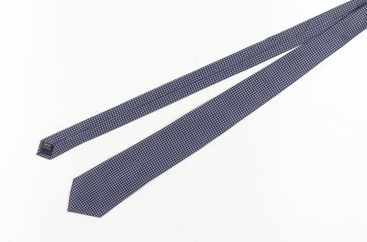 Mens Austin Reed Blue Geometric 100% Tie