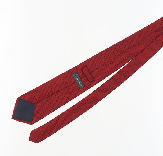 Austin Reed Men's Red Silk Geometric Tie