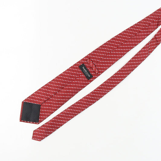 Van Heusen Men's Red Silk Polka Dot Tie