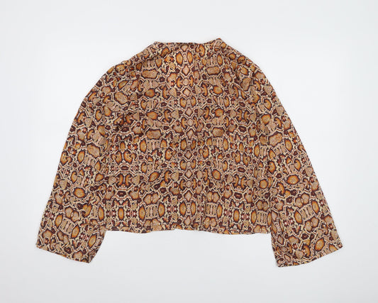 Womens UK Size XS Mango Multicoloured Basic Blouse