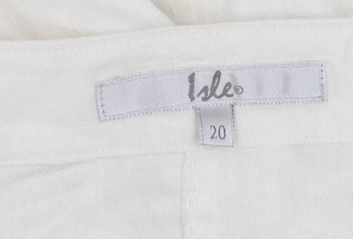 Isle Women's White Button-Up Shirt, Size 20