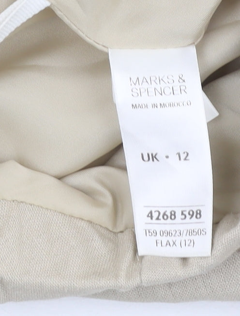 Marks and Spencer Beige Women's Skirt Size 12