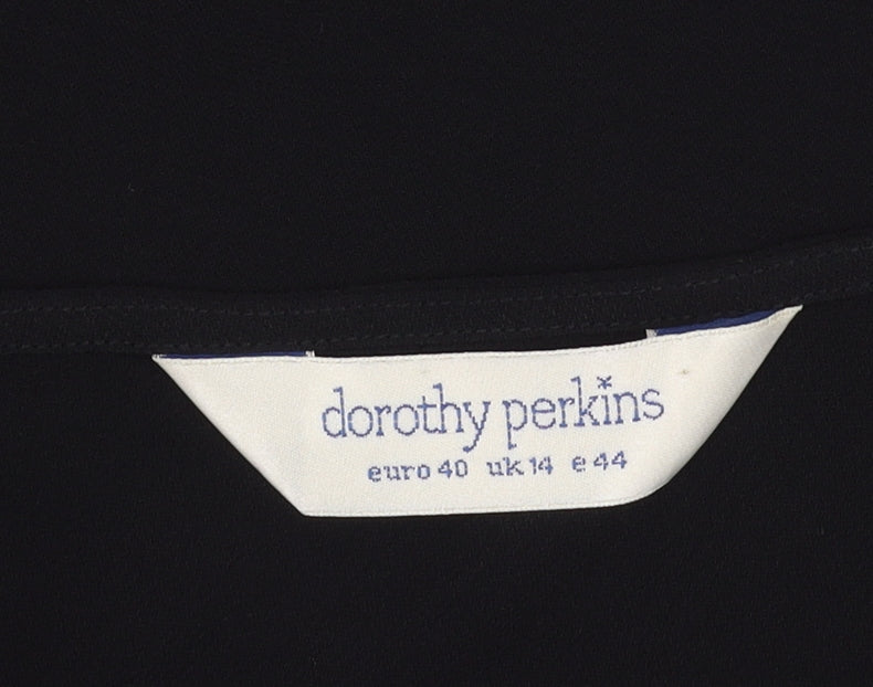 Dorothy Perkins Women's Black Slip Dress Size 14