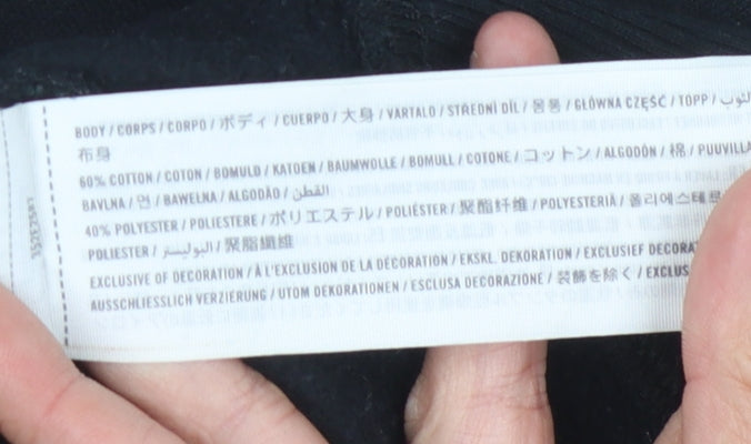 Hollister Women's Black XS Pullover Logo Sweatshirt