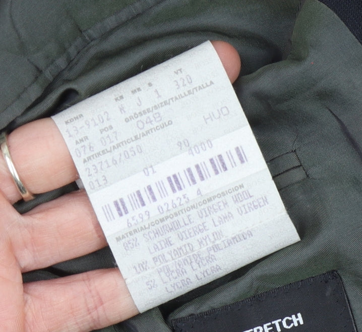 Mens UK Size 38 HUGO BOSS Regular Black Suit Jacket