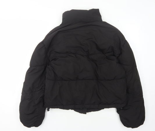 Pull & Bear Women's Black Puffer Jacket S