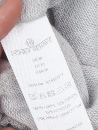 Honey Behave Women's Grey Jogger Trousers M