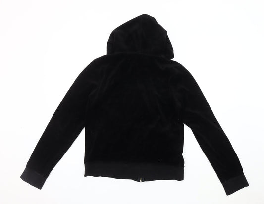Juicy Couture Women's Black Velour Jacket XL