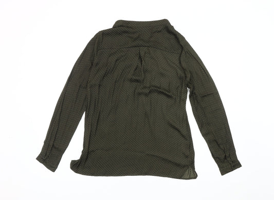 Womens UK Size 8 Etam Green Basic Blouse